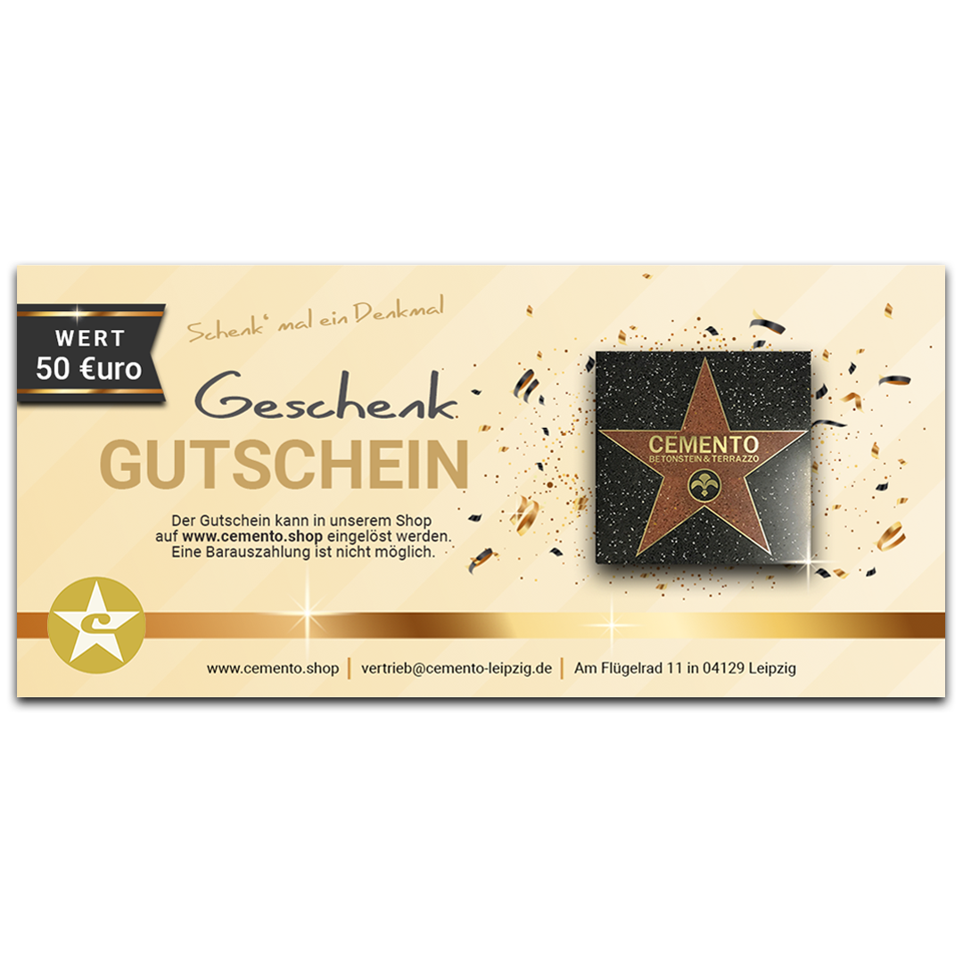 cemento Geschenkgutschein